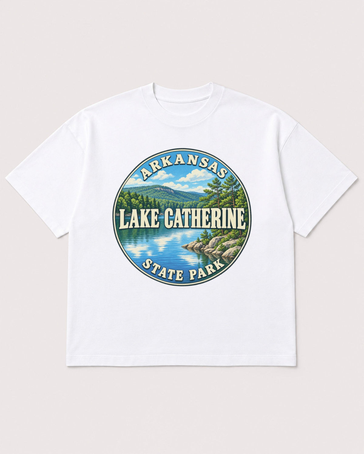 Mockup Boxy Heavyweight Tee White product