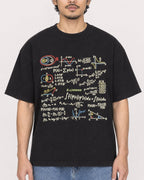 Mockup Boxy Heavyweight Tee Black male close-up 02