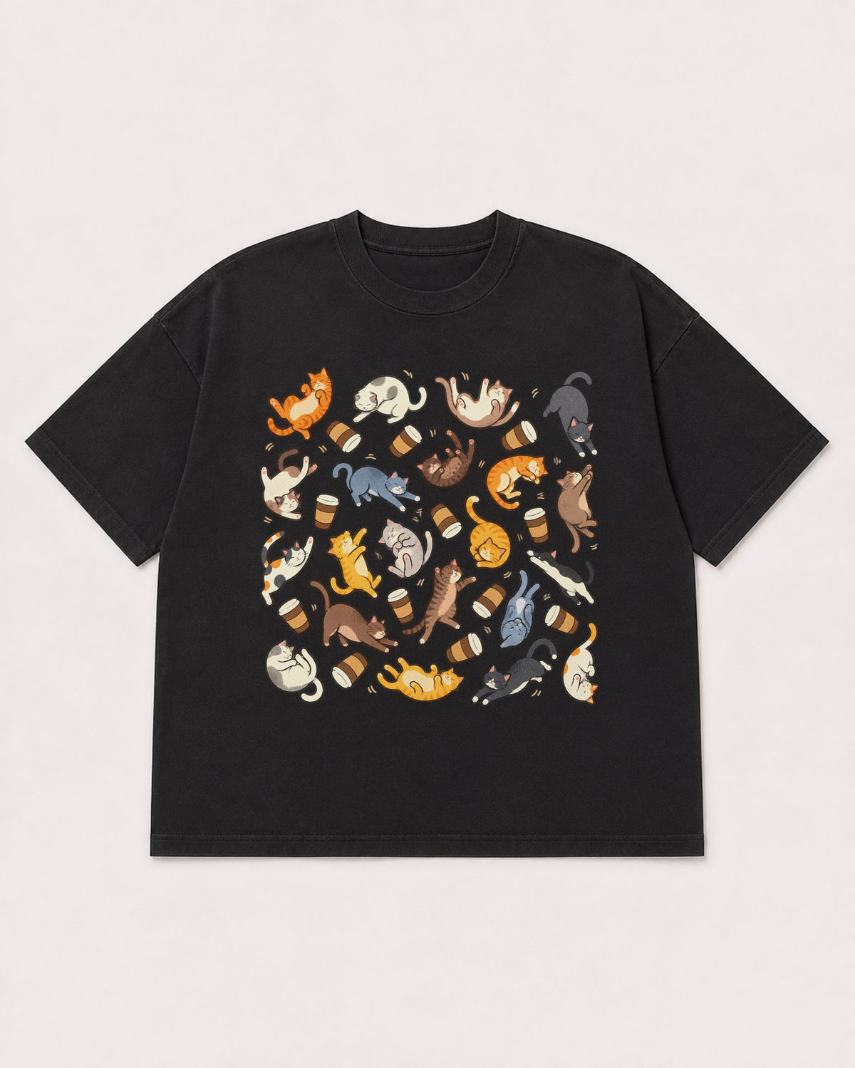 Mockup Boxy Heavyweight Tee Black product