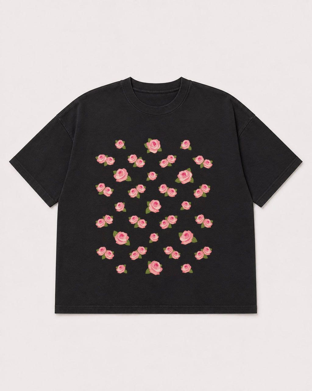 Mockup Boxy Heavyweight Tee Black product