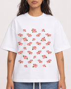 Mockup Boxy Heavyweight Tee White female close-up 06