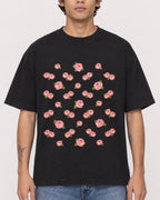 Mockup Boxy Heavyweight Tee Black male close-up 06
