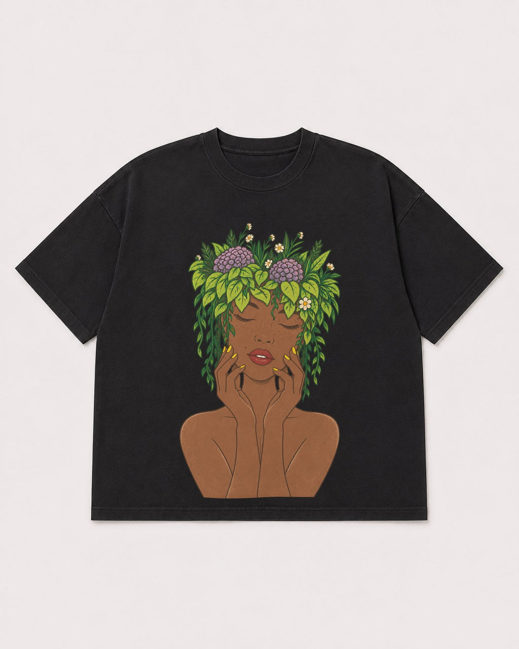 Mockup Boxy Heavyweight Tee Black product