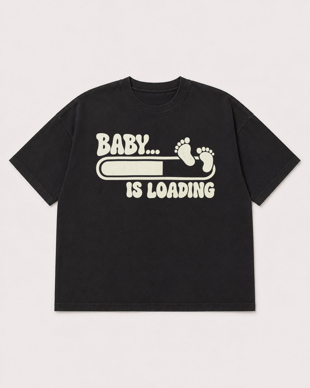 Mockup Boxy Heavyweight Tee Black product