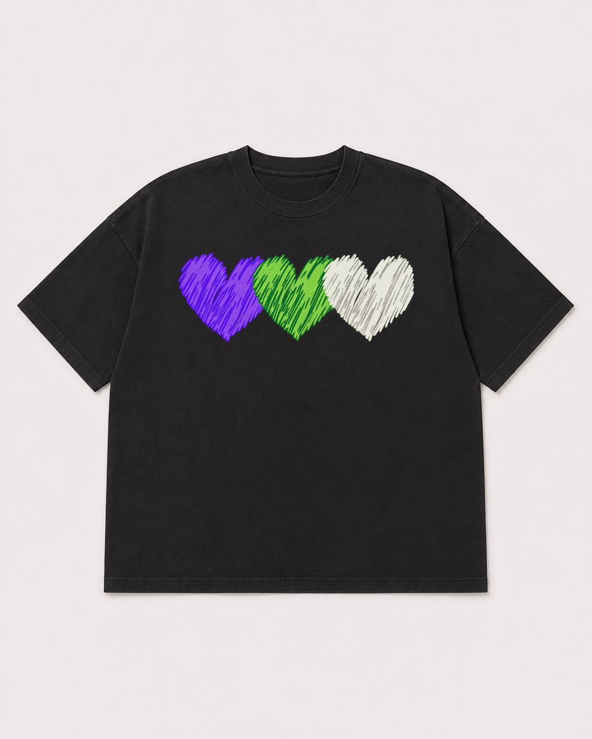 Mockup Boxy Heavyweight Tee Black product