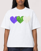 Mockup Boxy Heavyweight Tee White female close-up 04