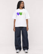 Mockup Boxy Heavyweight Tee White female full-body 04