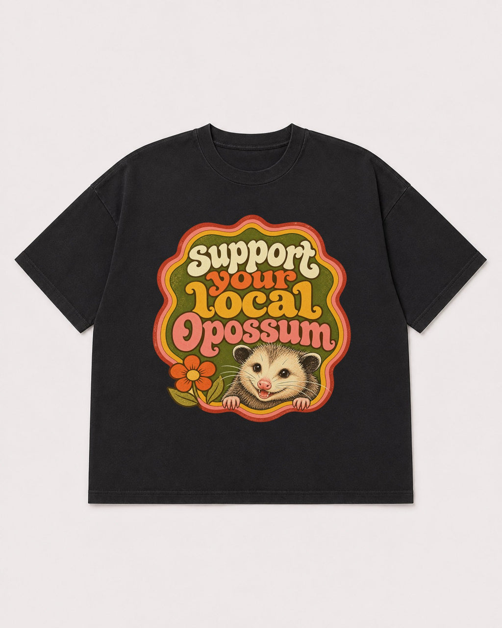 Mockup Boxy Heavyweight Tee Black product