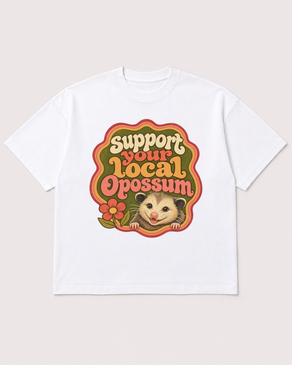 Mockup Boxy Heavyweight Tee White product