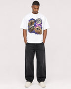 Mockup Boxy Heavyweight Tee White male full-body 35