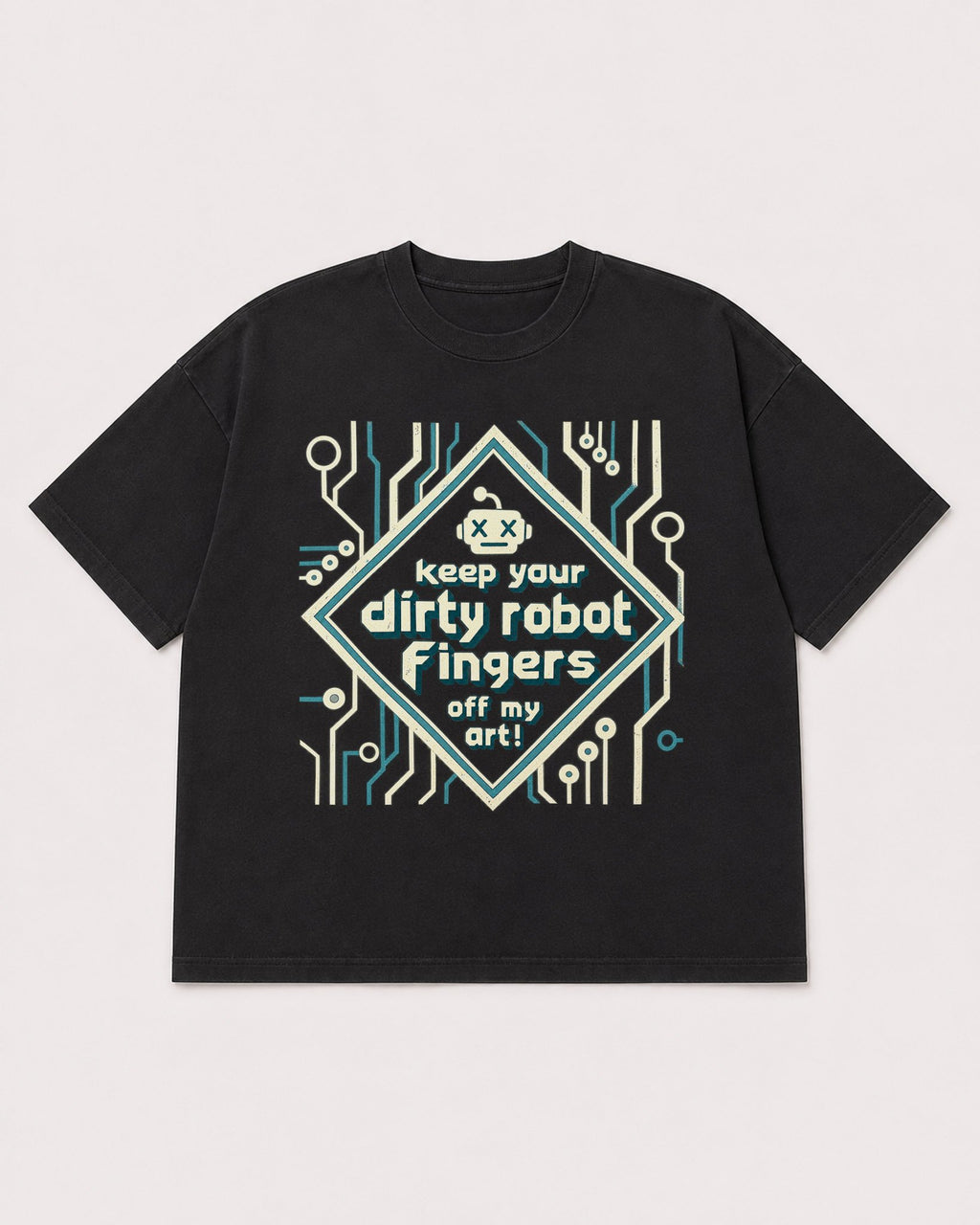 Mockup Boxy Heavyweight Tee Black product