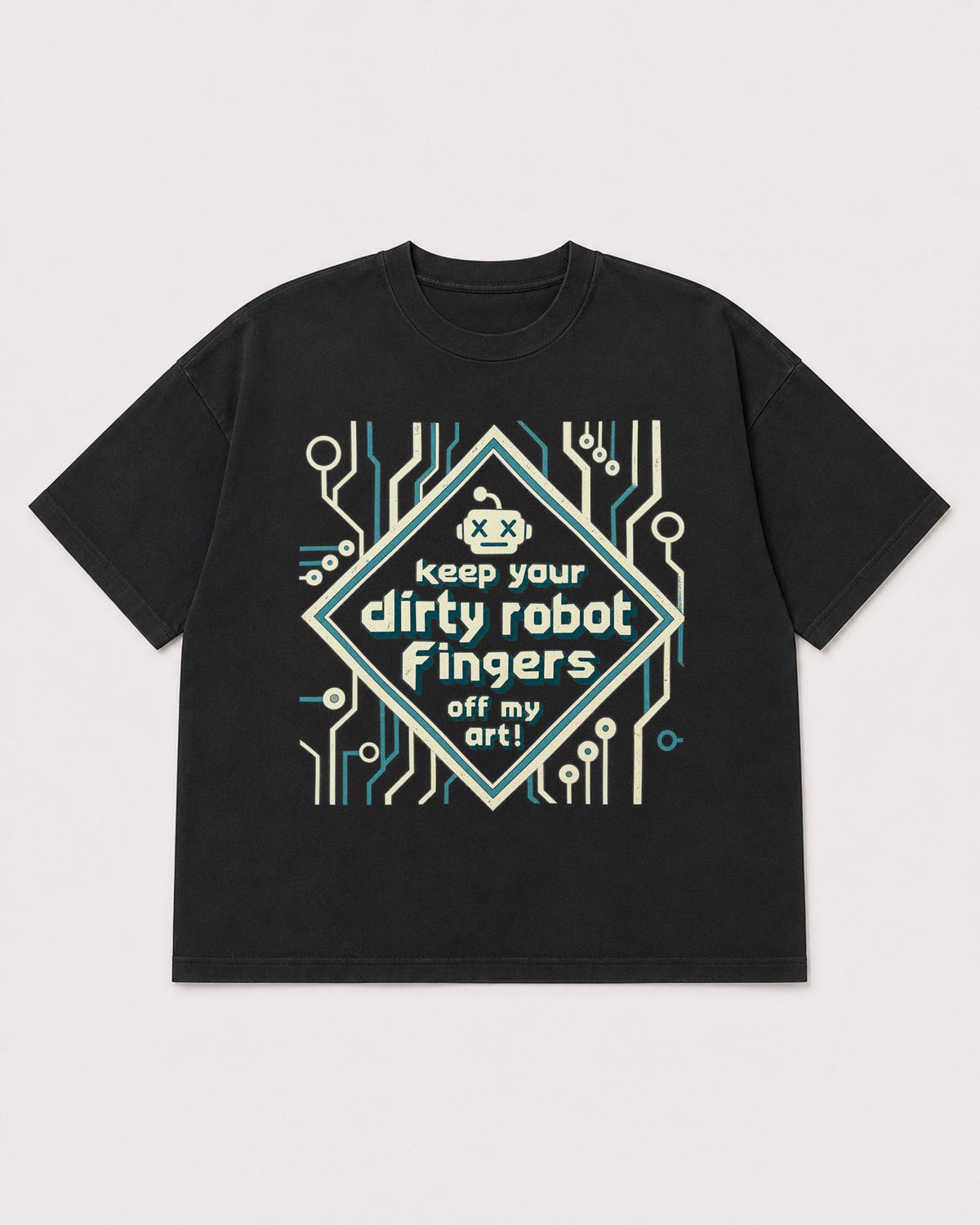 Mockup Boxy Heavyweight Tee Black product