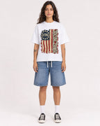 Mockup Boxy Heavyweight Tee White female full-body 06