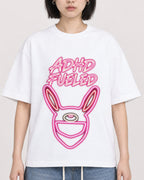 Mockup Boxy Heavyweight Tee White female close-up 11