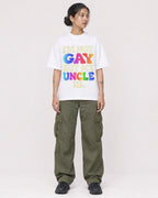 Mockup Boxy Heavyweight Tee White female full-body 12