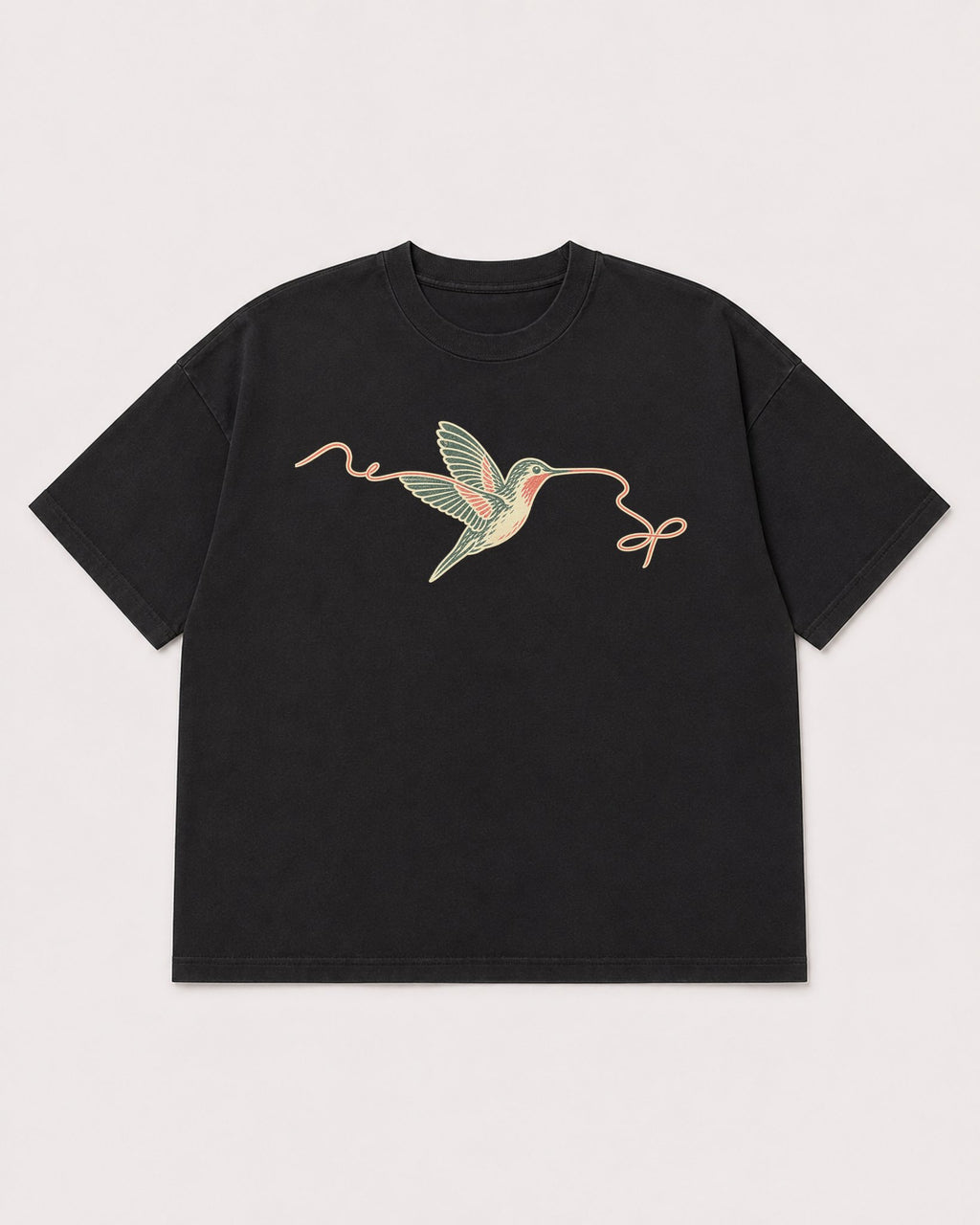 Mockup Boxy Heavyweight Tee Black product