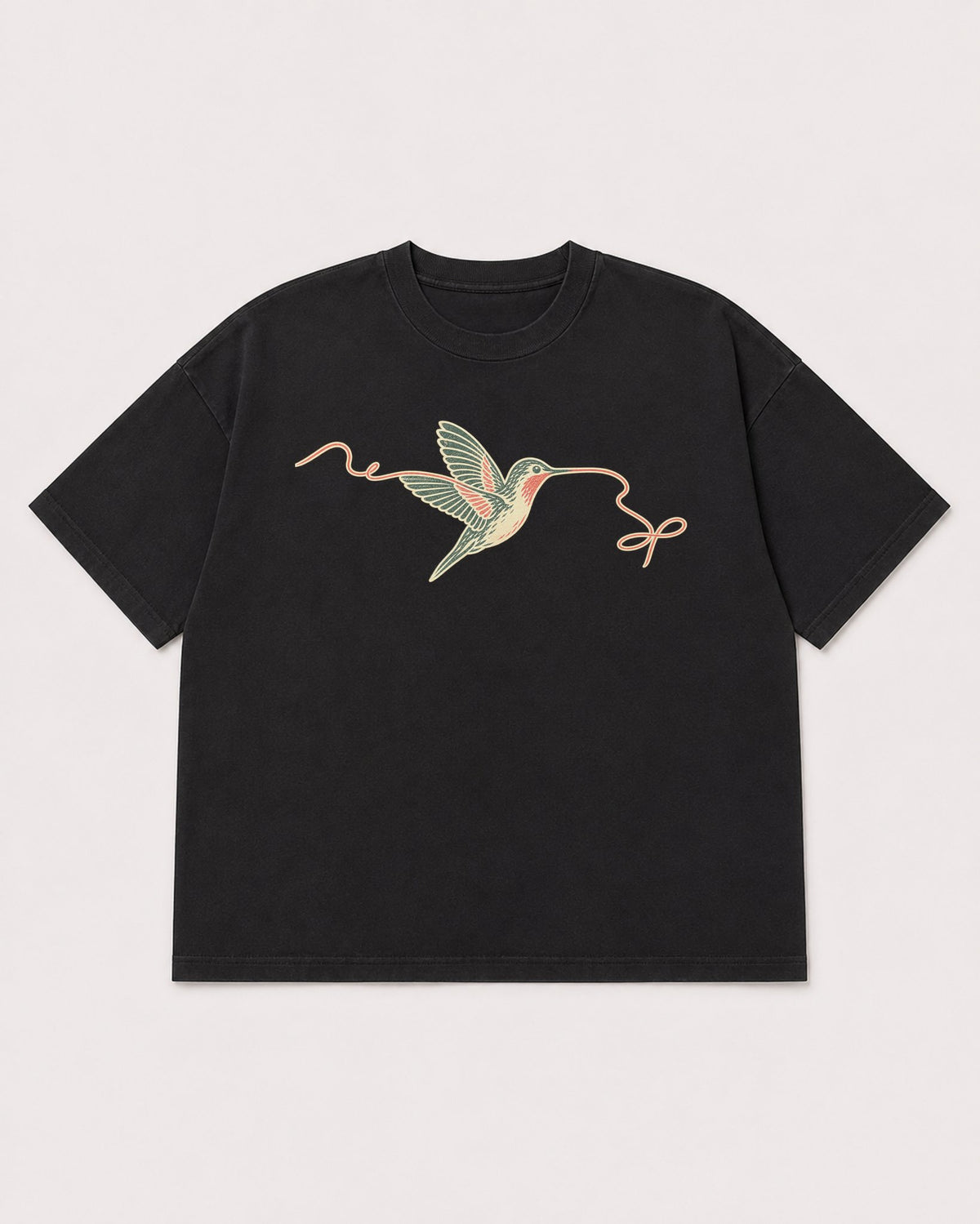Mockup Boxy Heavyweight Tee Black product