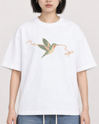 Mockup Boxy Heavyweight Tee White female close-up 11