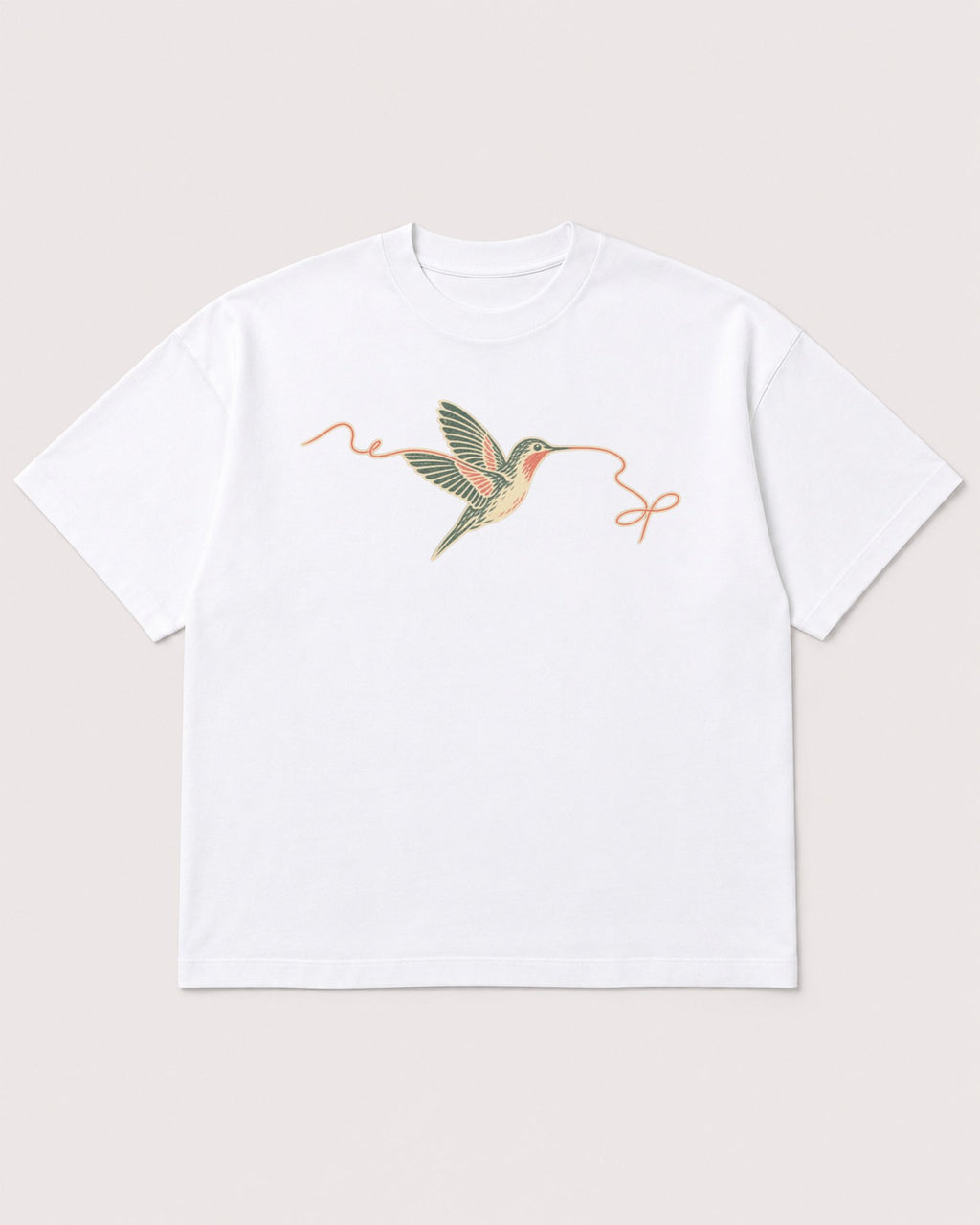 Mockup Boxy Heavyweight Tee White product