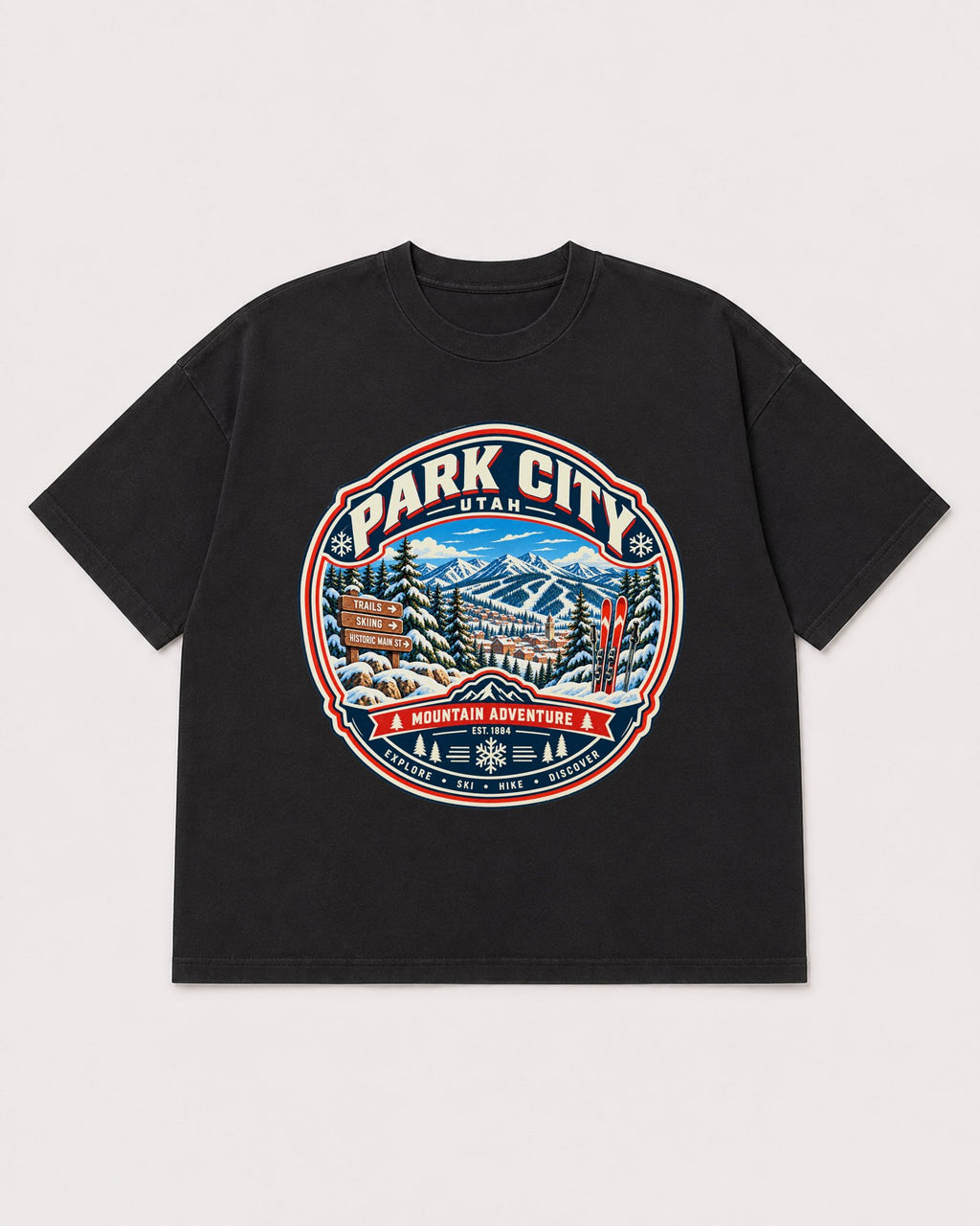 Mockup Boxy Heavyweight Tee Black product