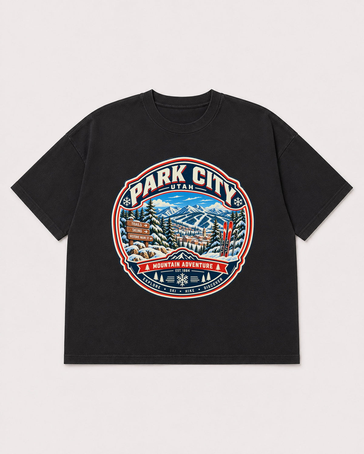 Mockup Boxy Heavyweight Tee Black product