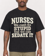 Mockup Boxy Heavyweight Tee Black male close-up 24