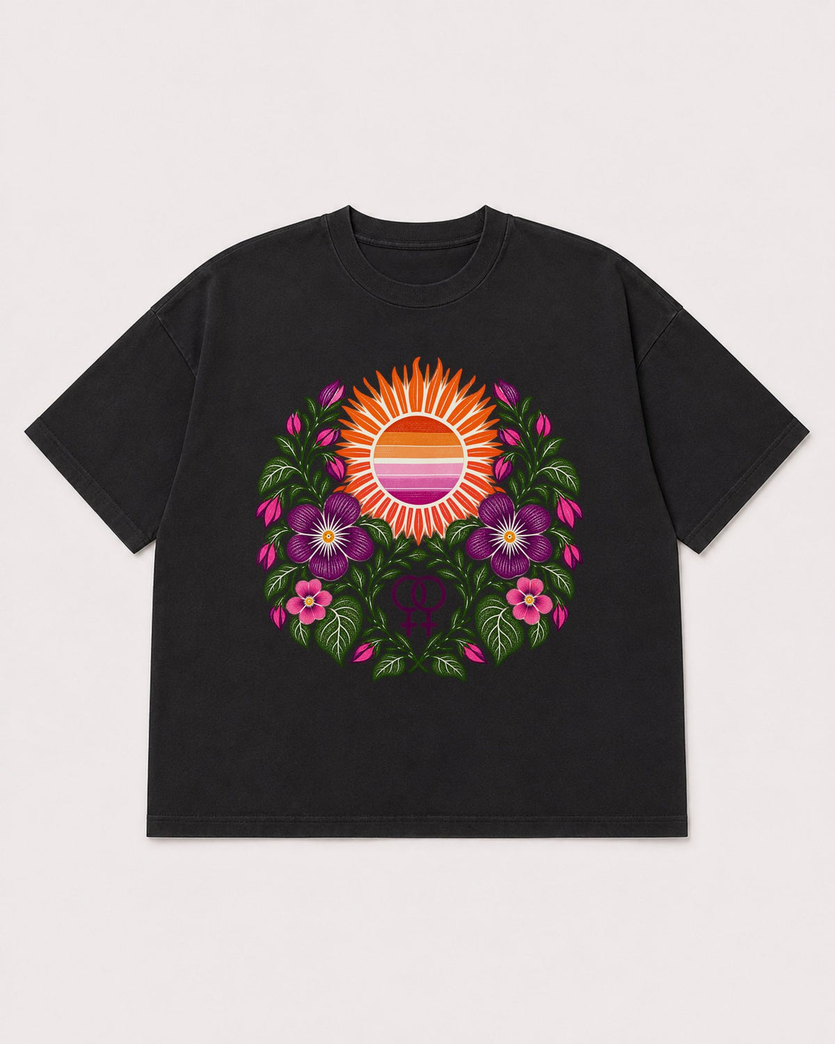 Mockup Boxy Heavyweight Tee Black product