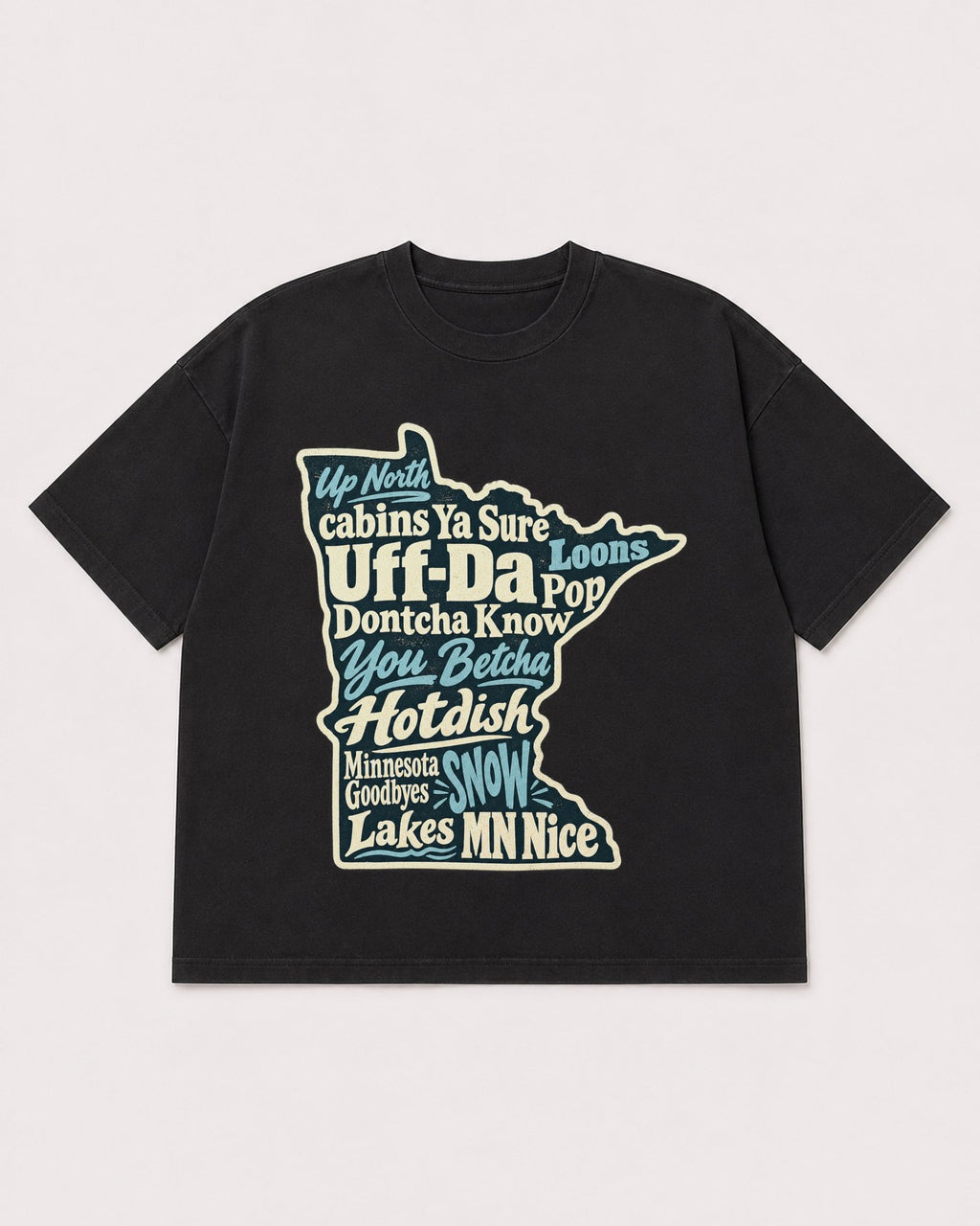 Mockup Boxy Heavyweight Tee Black product