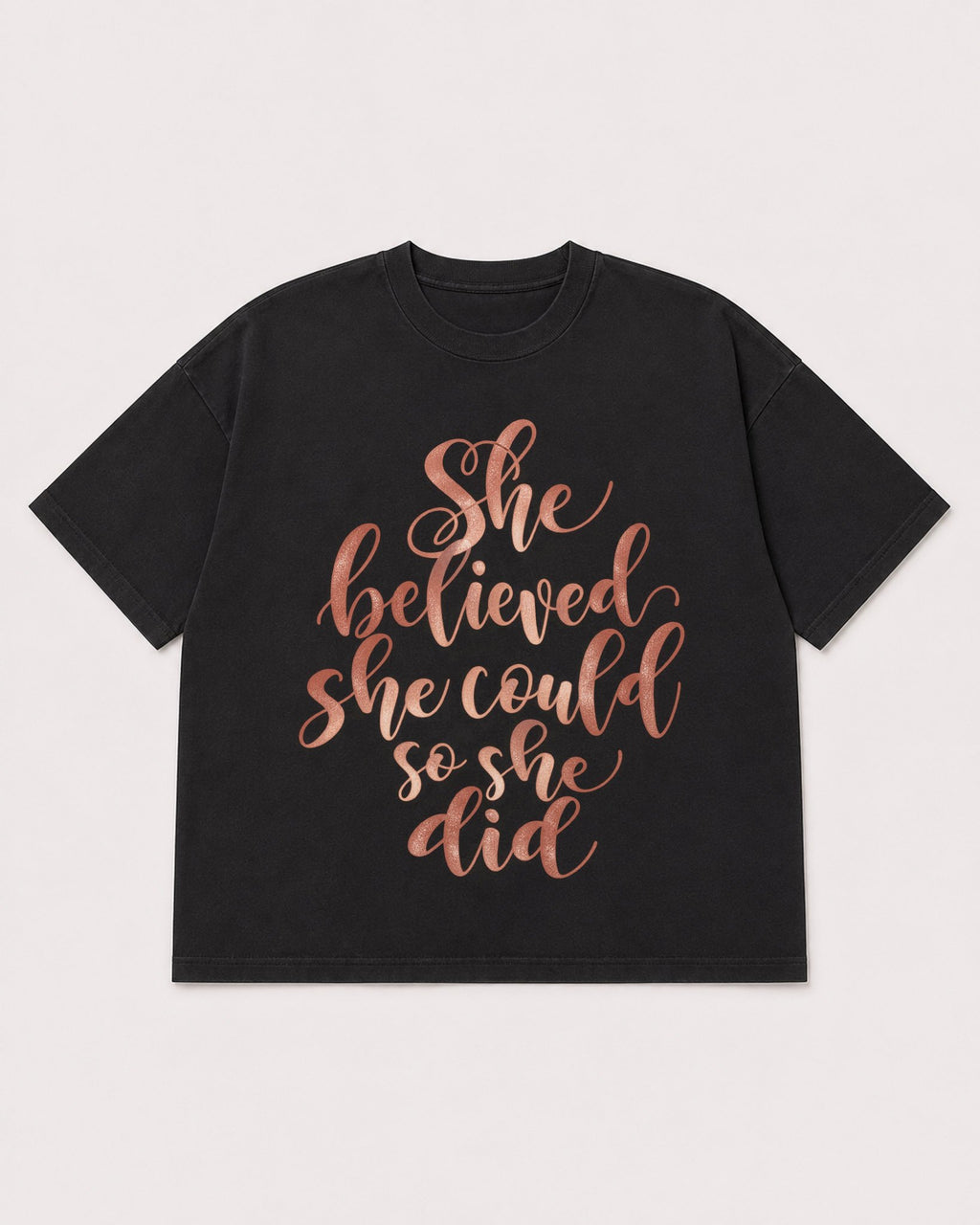Mockup Boxy Heavyweight Tee Black product