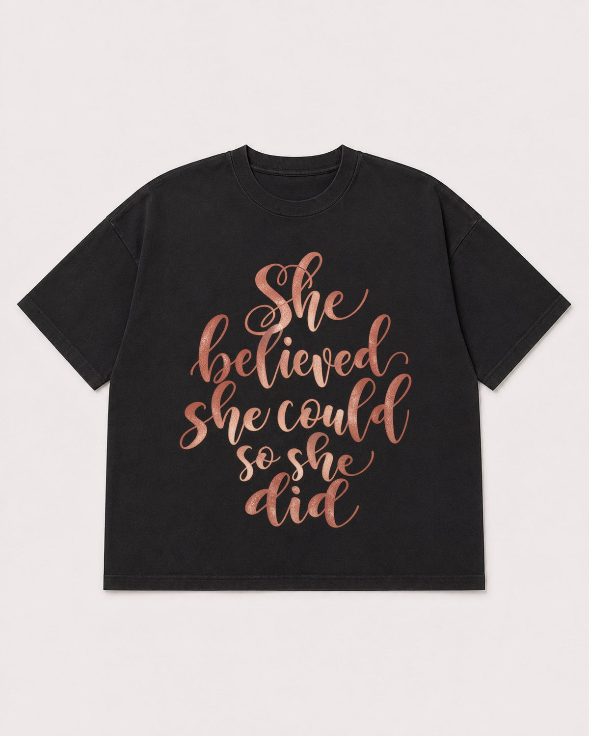 Mockup Boxy Heavyweight Tee Black product