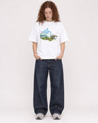 Mockup Boxy Heavyweight Tee White female full-body 09
