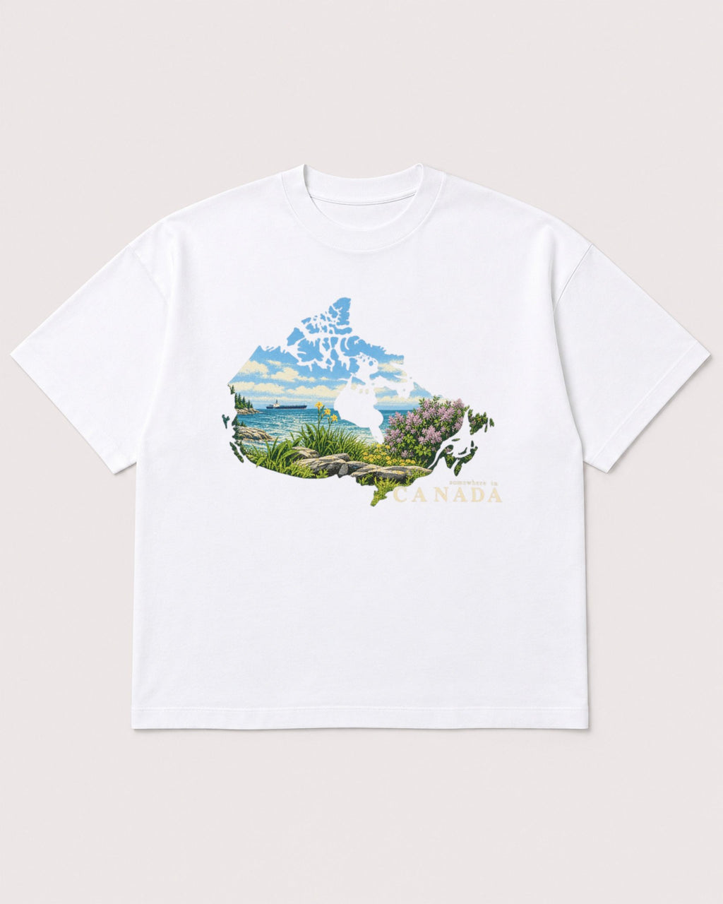 Mockup Boxy Heavyweight Tee White product