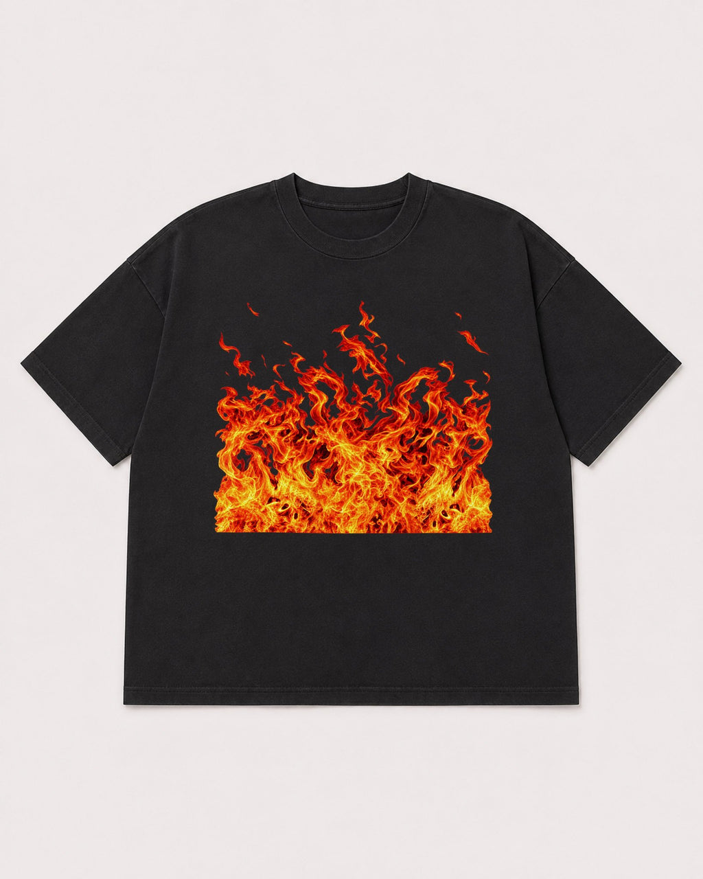 Mockup Boxy Heavyweight Tee Black product