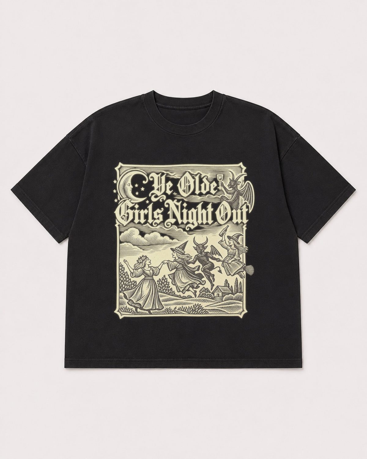Mockup Boxy Heavyweight Tee Black product