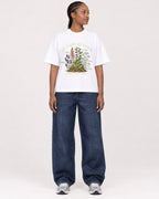 Mockup Boxy Heavyweight Tee White female full-body 44