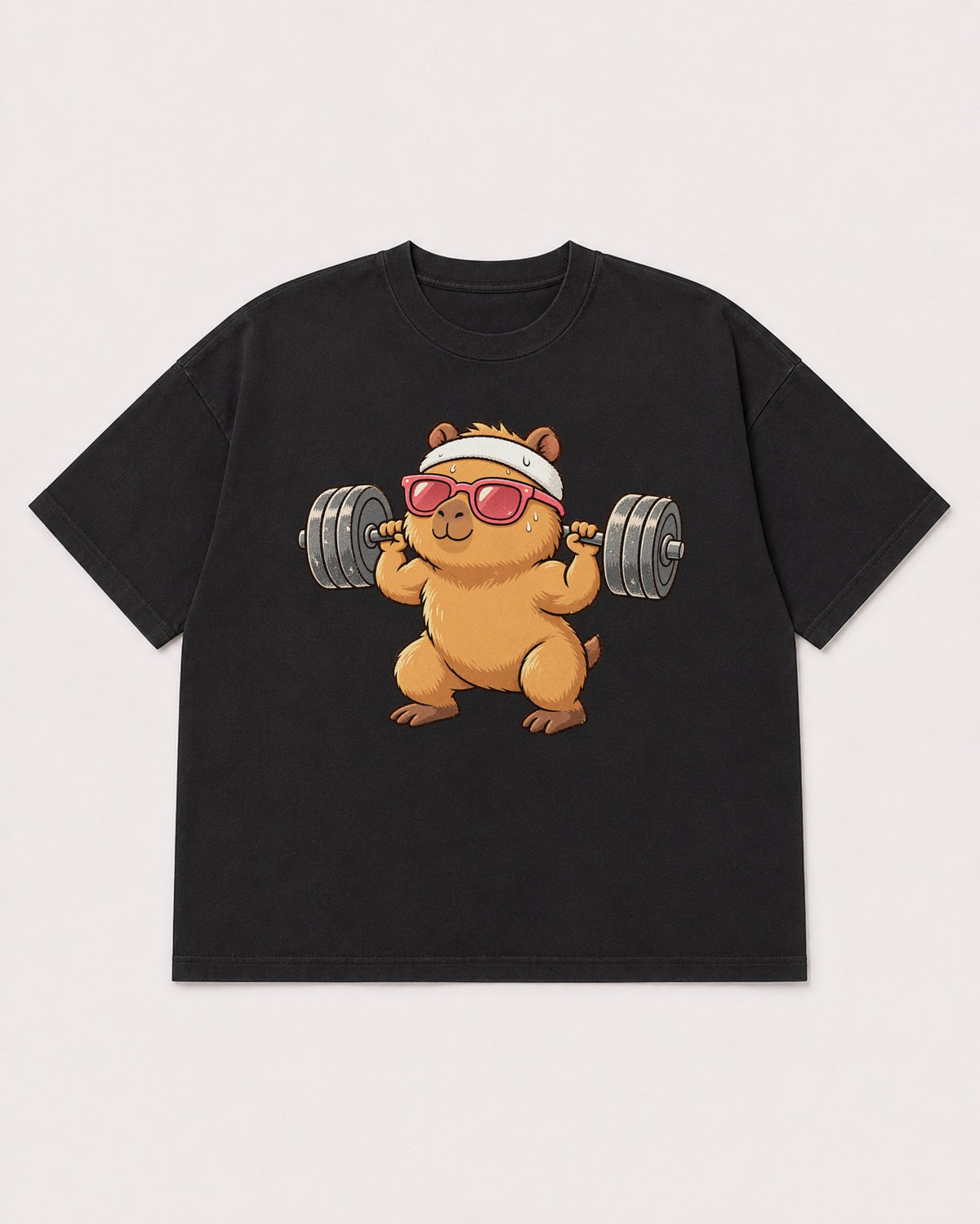 Mockup Boxy Heavyweight Tee Black product