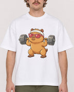 Mockup Boxy Heavyweight Tee White male close-up 09