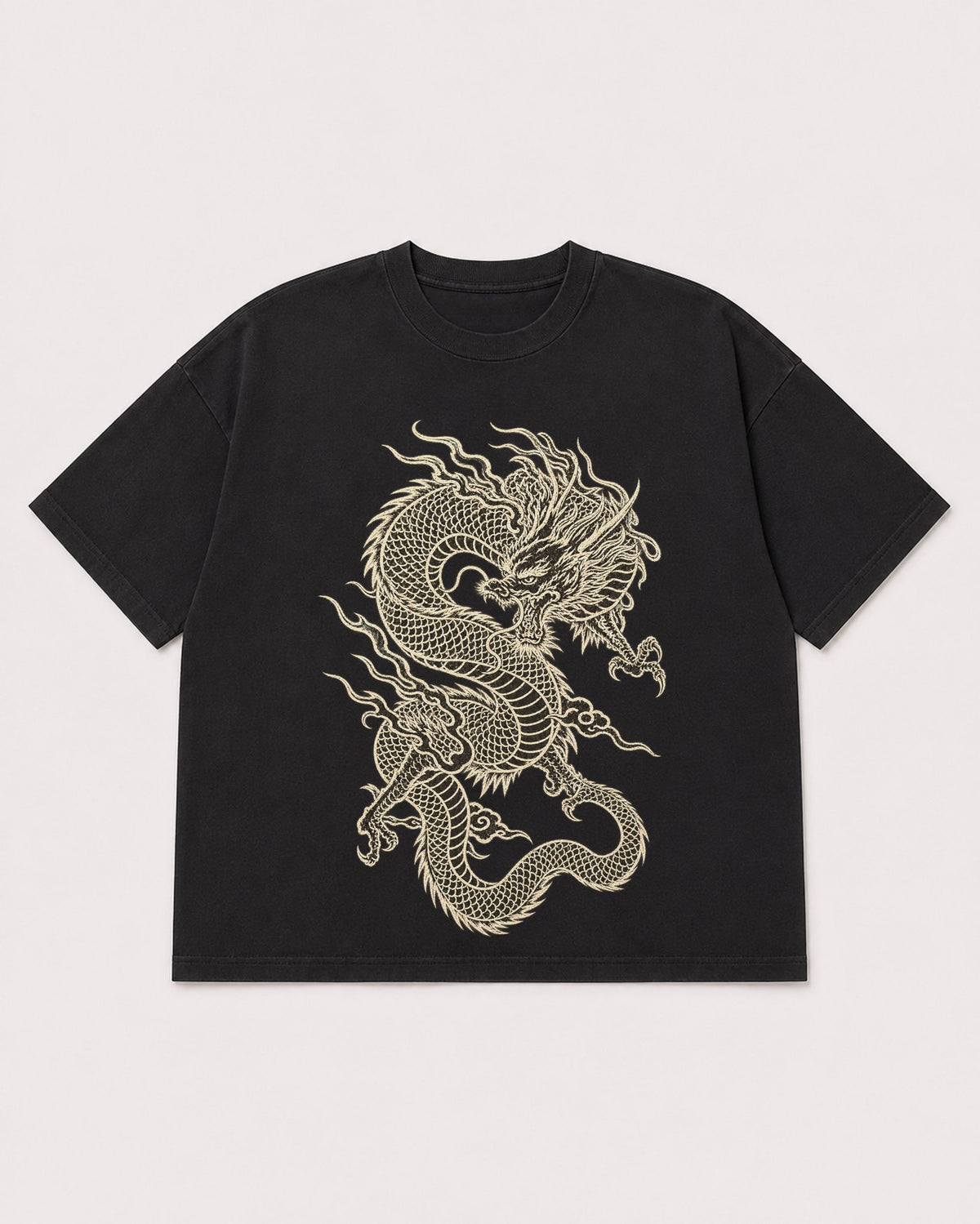 Mockup Boxy Heavyweight Tee Black product