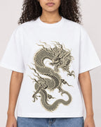 Mockup Boxy Heavyweight Tee White female close-up 10