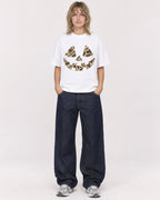 Mockup Boxy Heavyweight Tee White female full-body 19