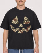 Mockup Boxy Heavyweight Tee Black male close-up 19
