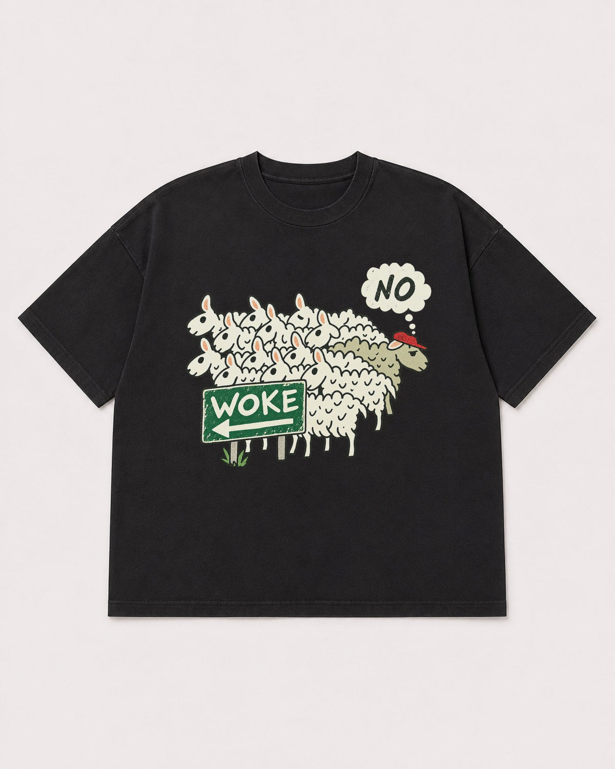 Mockup Boxy Heavyweight Tee Black product