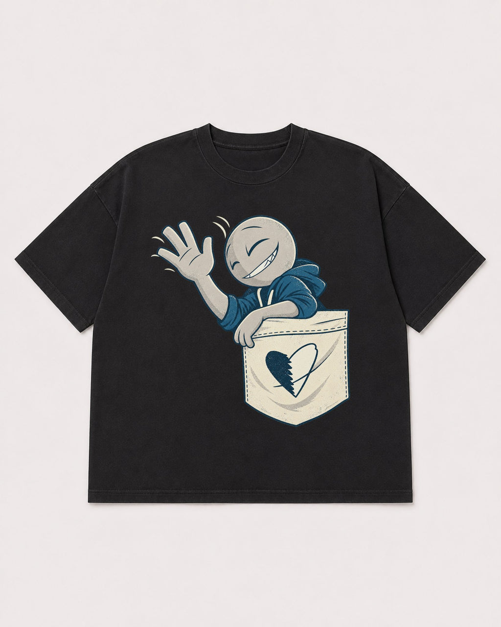 Mockup Boxy Heavyweight Tee Black product