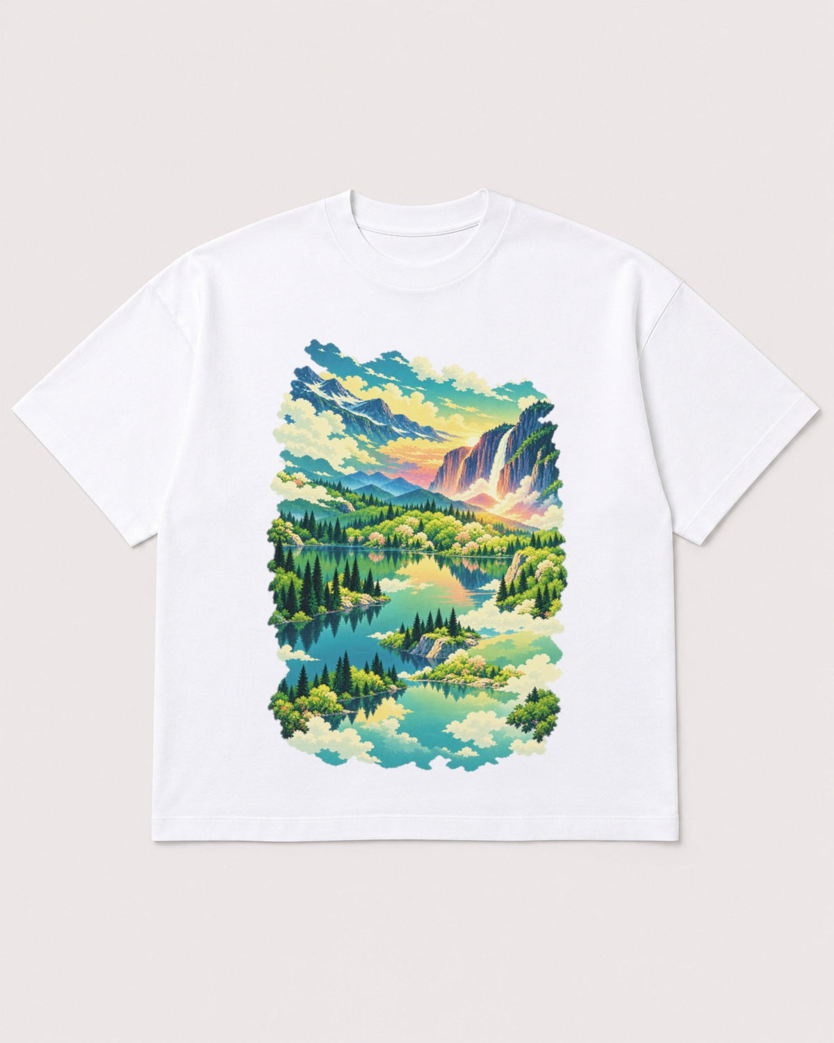 Mockup Boxy Heavyweight Tee White product