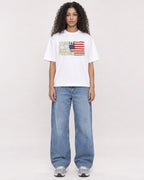 Mockup Boxy Heavyweight Tee White female full-body 10
