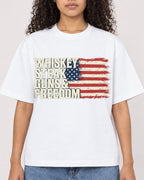 Mockup Boxy Heavyweight Tee White female close-up 10