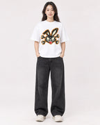 Mockup Boxy Heavyweight Tee White female full-body 03