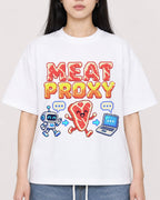 Mockup Boxy Heavyweight Tee White female close-up 01