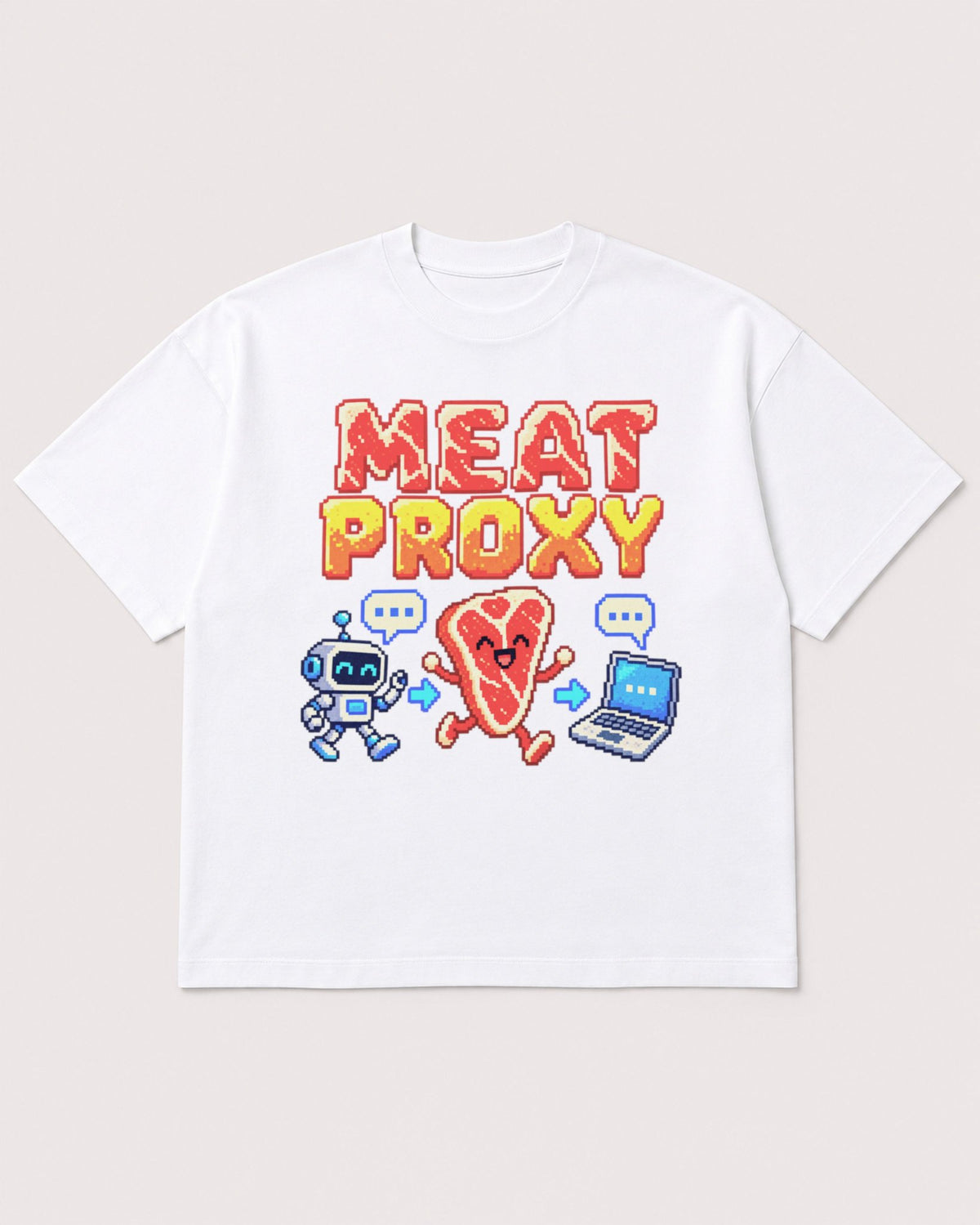 Mockup Boxy Heavyweight Tee White product