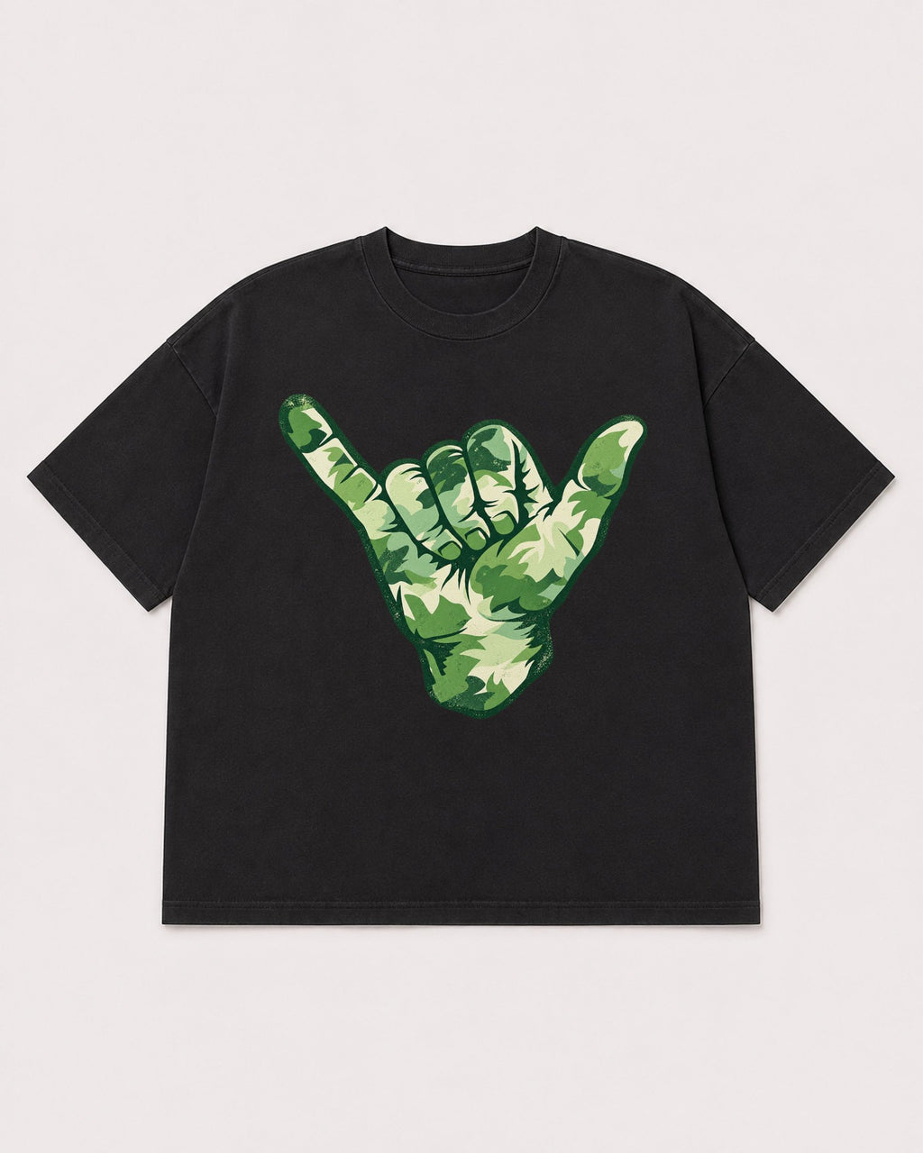 Mockup Boxy Heavyweight Tee Black product